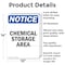 Signmission Chemical Storage Area OSHA Notice Sign, Aluminum, 10in W x 14in L, 2PK OS-2PACK-NS-A-1014-V-10570 - alternate 5